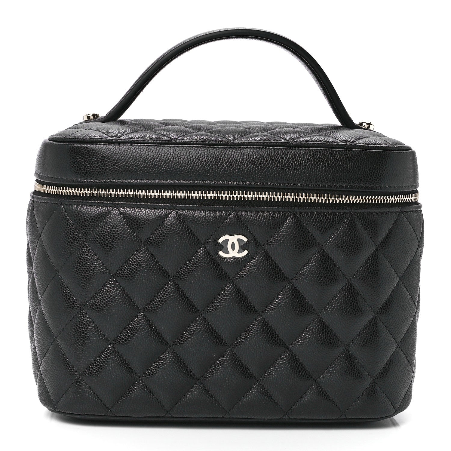 Chanel Caviar Quilted Large Vanity Pouch Black 2 of 11