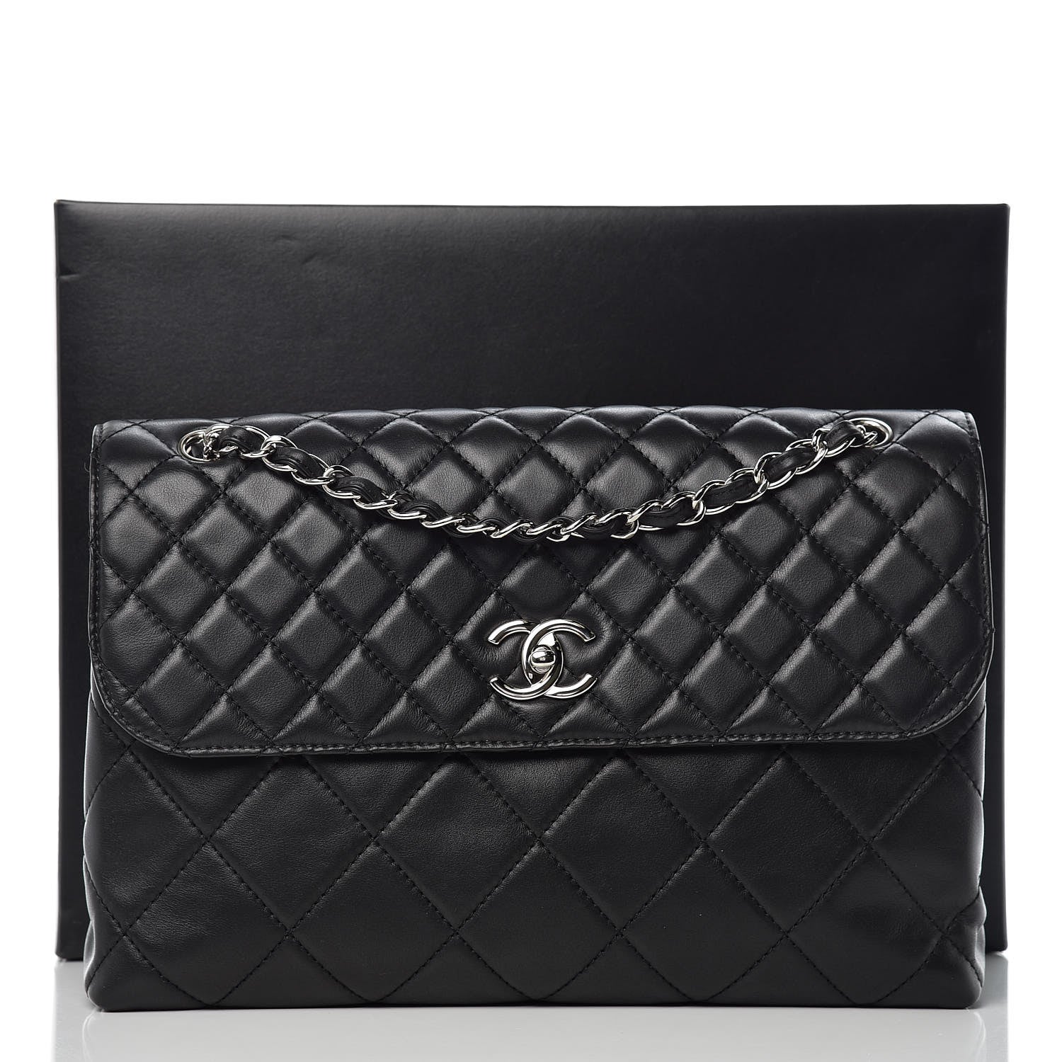 Chanel Calfskin Quilted In The Business Flap Bag Black 13 of 13