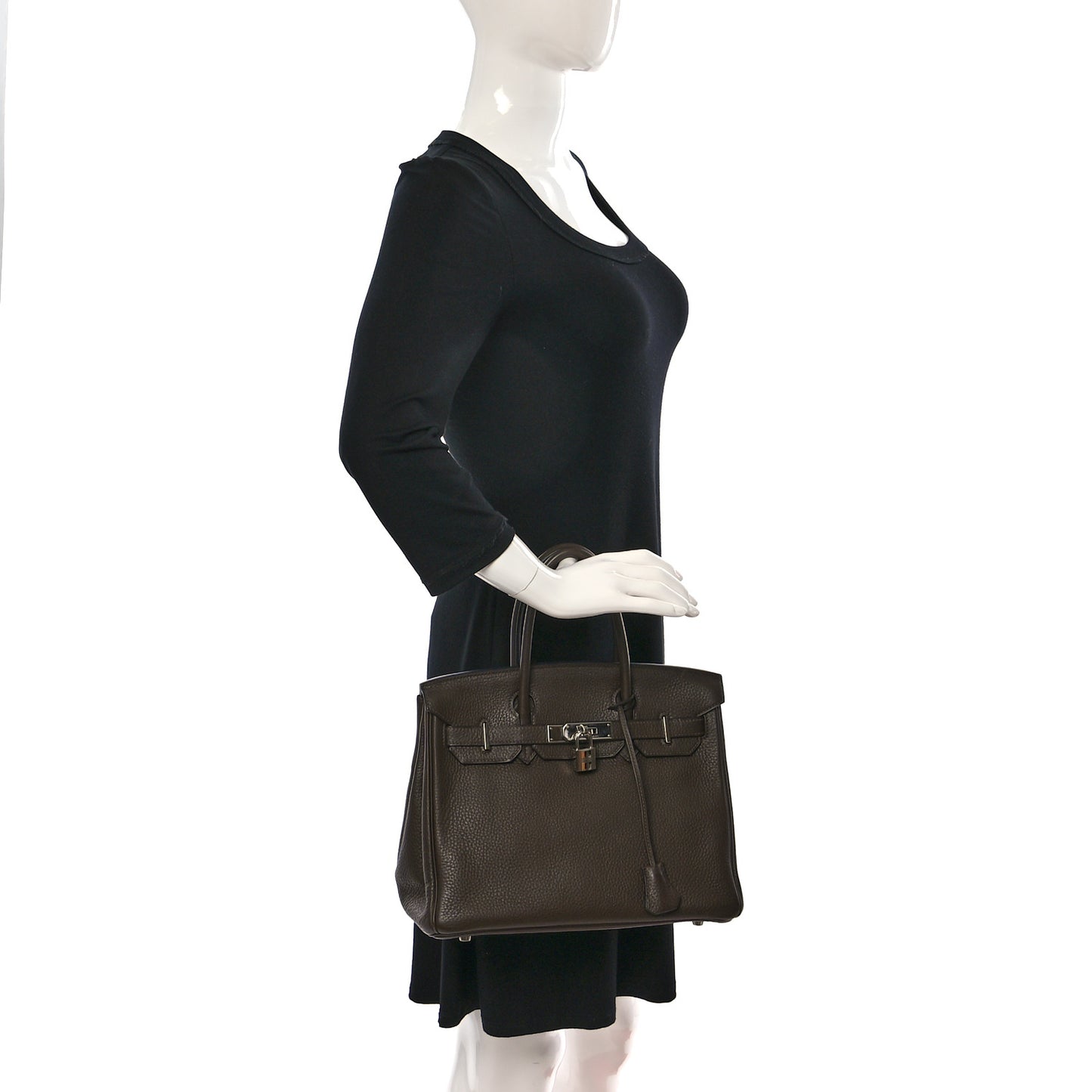 Taurillon Clemence Birkin 30 Chocolate