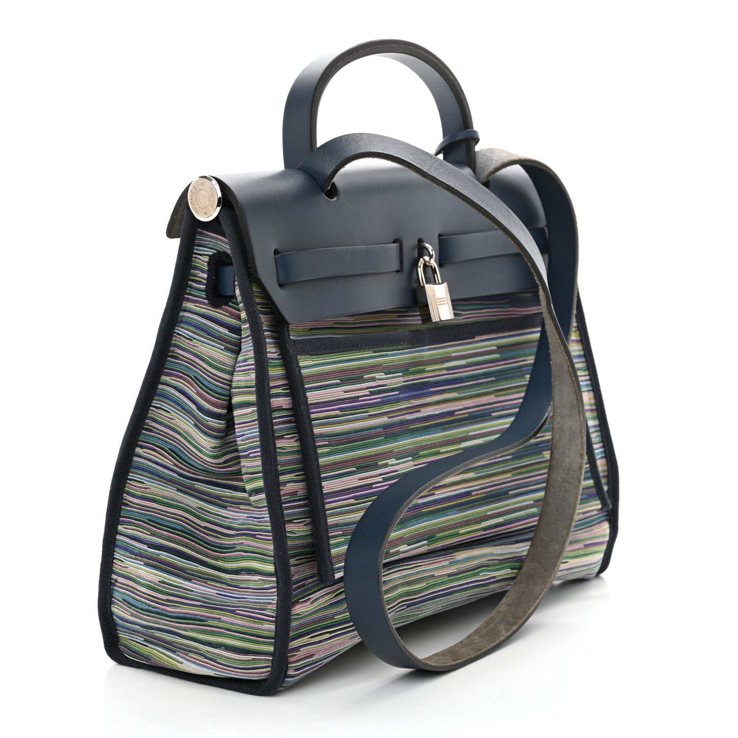 Hermes Barenia Vibrato Herbag 30 PM Indigo 3 of 13