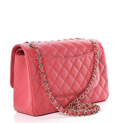 Chanel Caviar Quilted Jumbo Double Flap Dark Pink 3 of 12