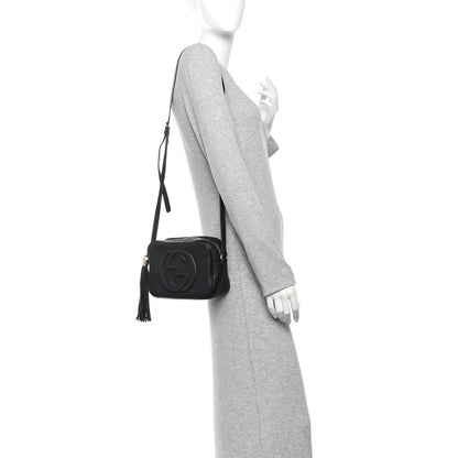 Gucci Pebbled Calfskin Soho Disco Bag Black 2 of 13