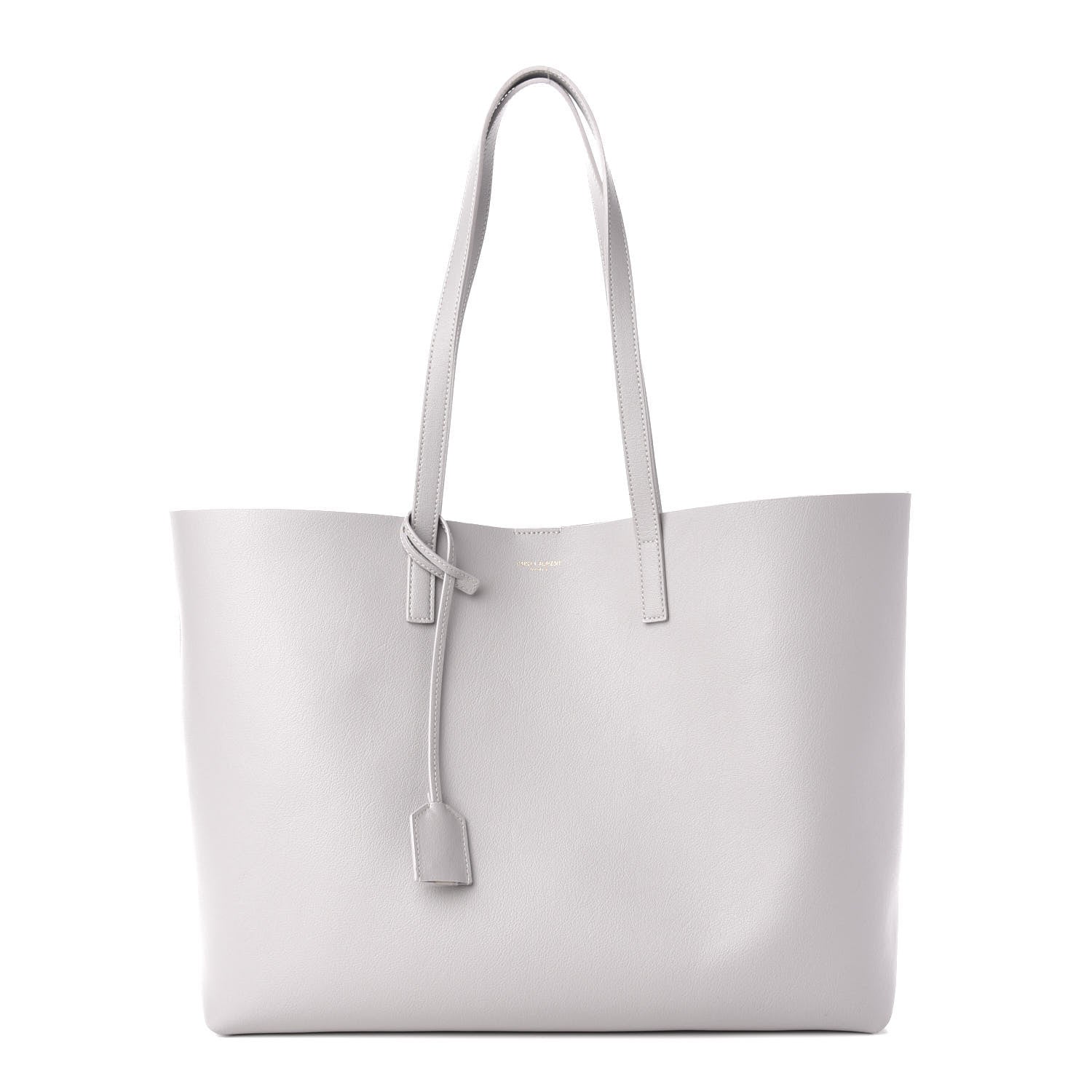 Saint Laurent Calfskin Large Shopping Tote Granite 3 of 13