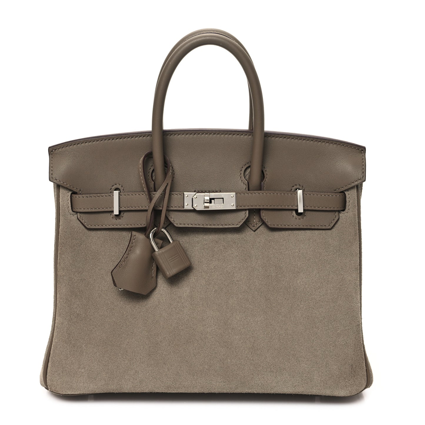 Veau Doblis Swift Grizzly Birkin 25 Gris Caillou Etoupe