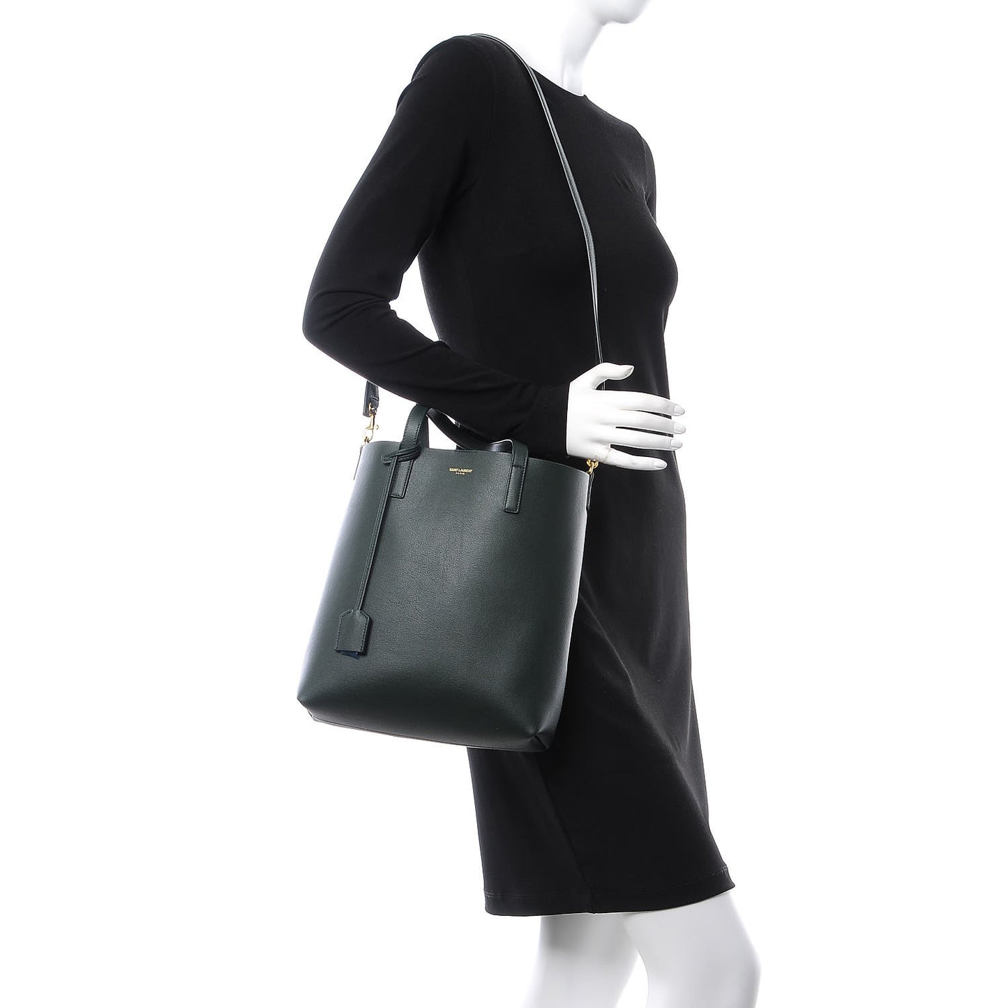 Calfskin Toy Shopping Tote Dark Green