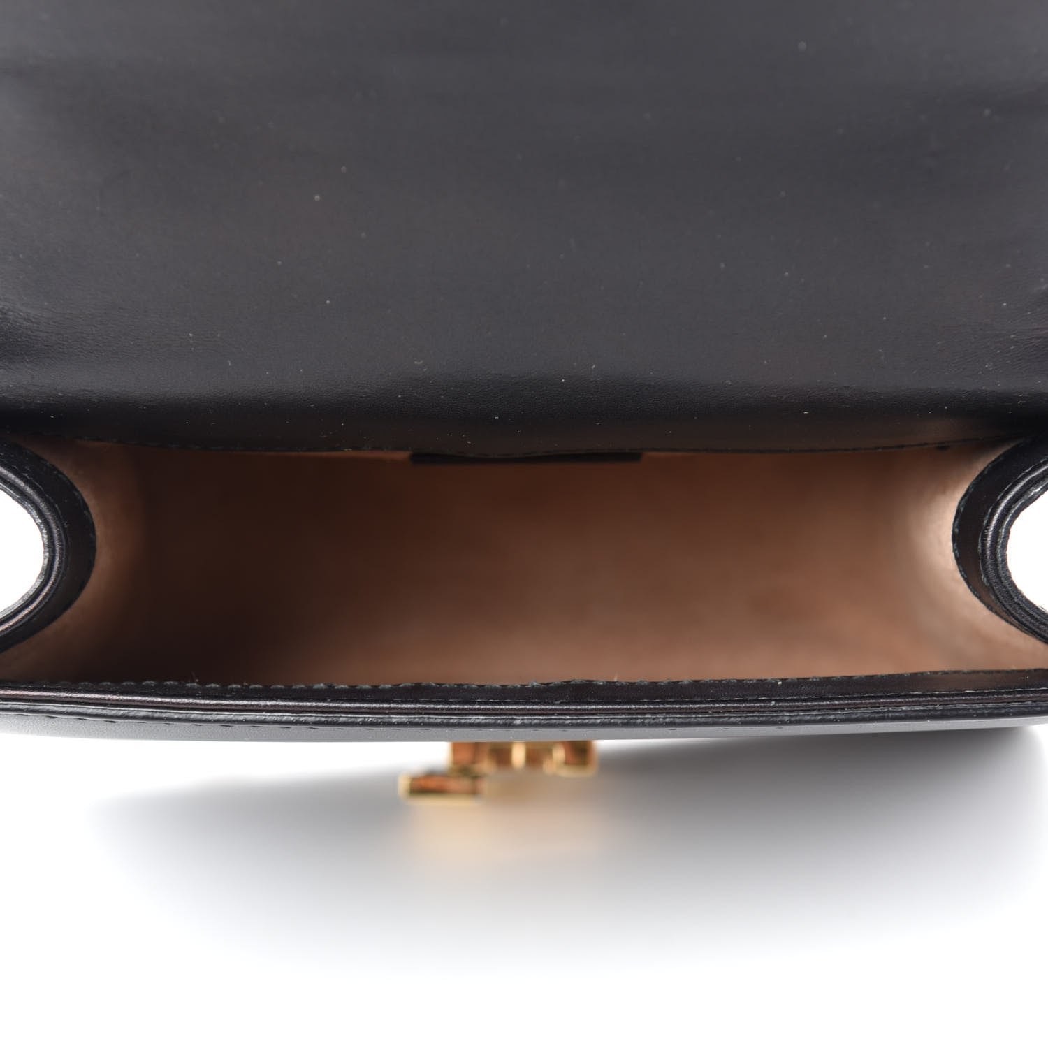 Gucci Calfskin Mini Sylvie Chain Shoulder Bag Black 5 of 10
