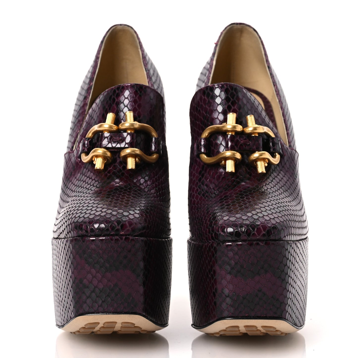 Snakeskin Mostra Pumps 38 Burgundy