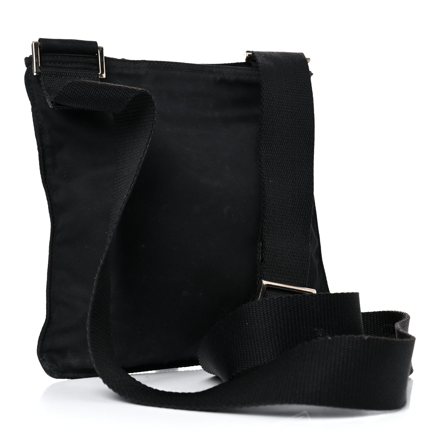 Prada Nylon Vela Flat Messenger Bag Black 3 of 21
