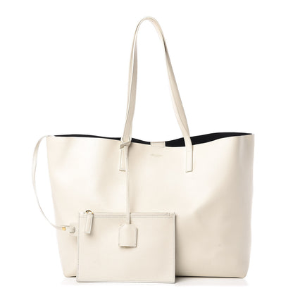 Saint Laurent Calfskin Large Shopping Tote Porcellana 1 of 14