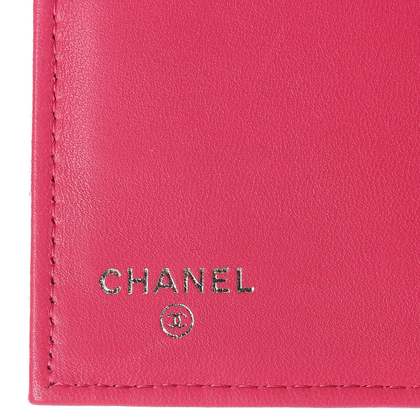 Lambskin Quilted Large Flap Wallet Pink