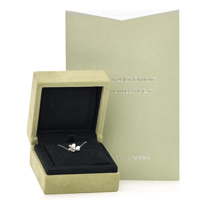Van Cleef & Arpels 18K White Gold Diamond Mini Frivole Bracelet 6 of 6