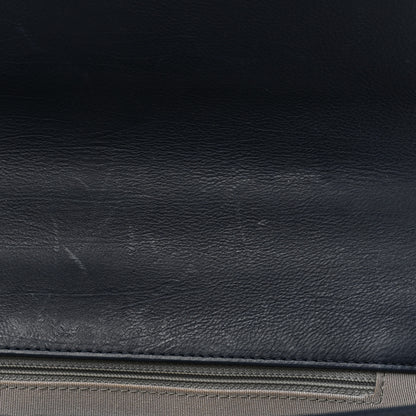 Chanel Calfskin Double Stitch Large Boy Flap Navy Blue 13 of 19