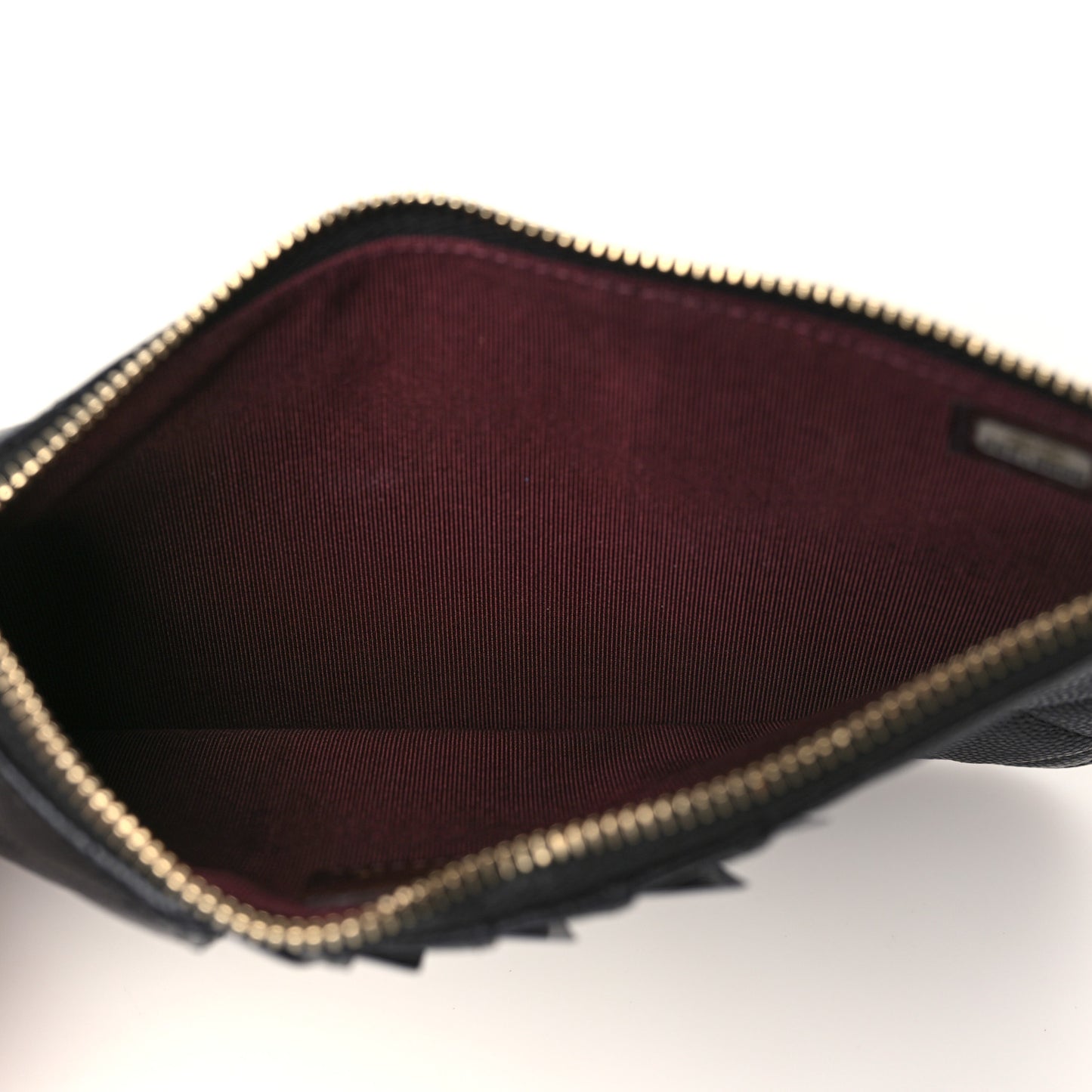 Caviar Quilted Classic iPhone Pouch Black
