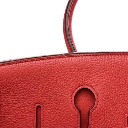Hermes Taurillon Clemence Birkin 35 Bougainvillea 23 of 35