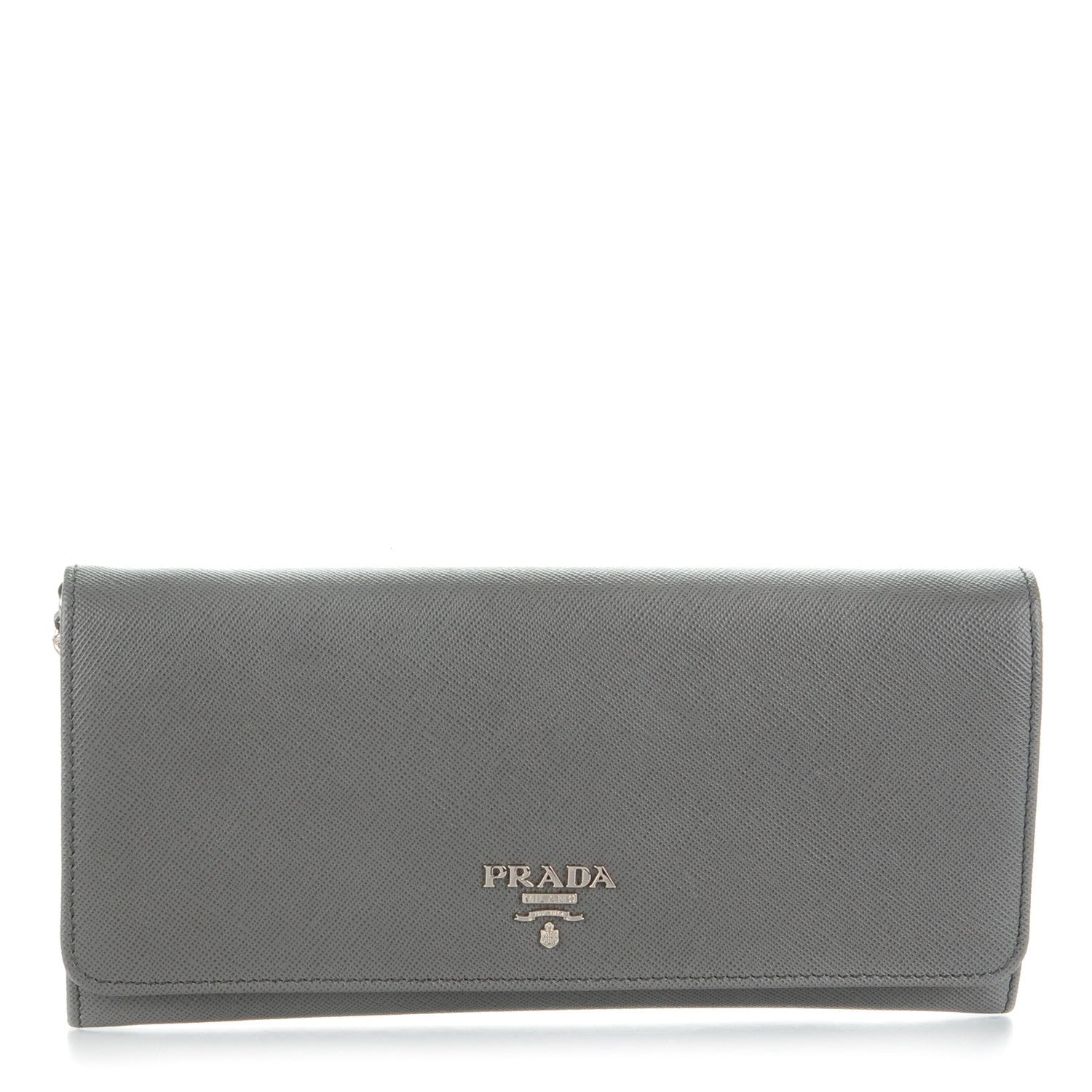 Prada Saffiano Metal Oro Chain Wallet Marmo 1 of 8