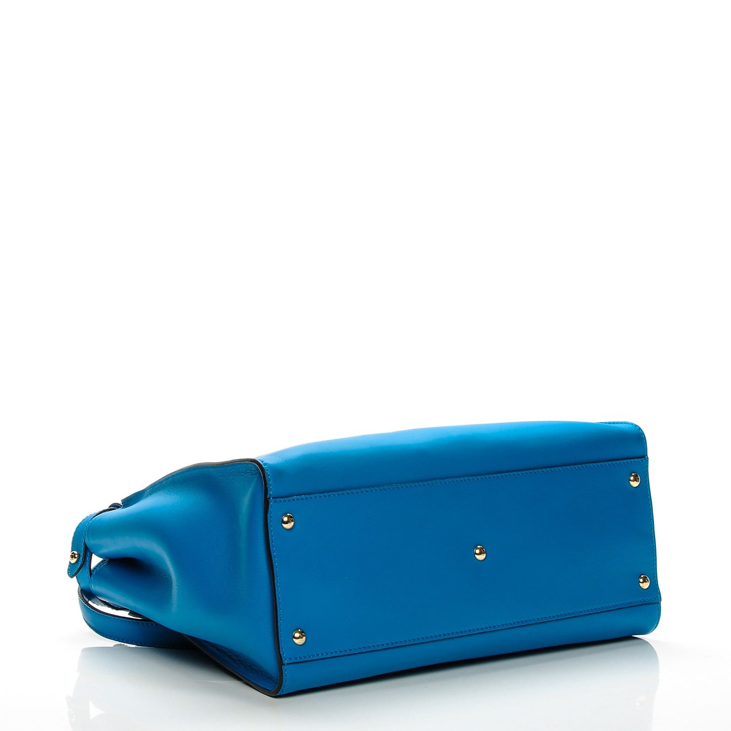 Vitello Seta Studded Monster Eyes Large Peekaboo Iconic Satchel Blue Royal Black Multicolor