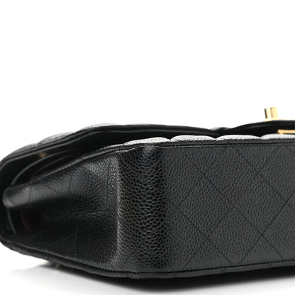 Chanel Caviar Quilted Medium Double Flap Black 9 of 11