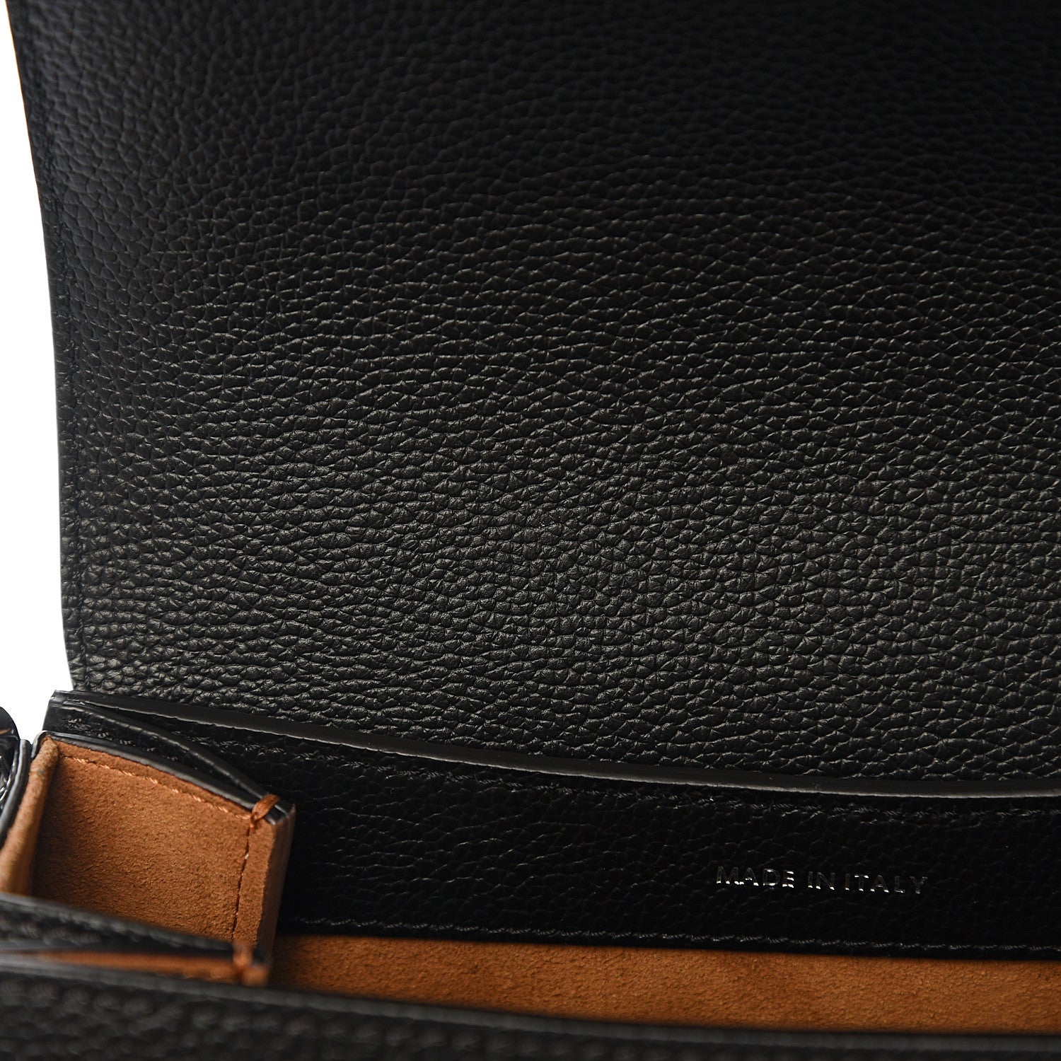 MCM Grained Calfskin Small Patricia Shoulder Bag Black 8 of 11