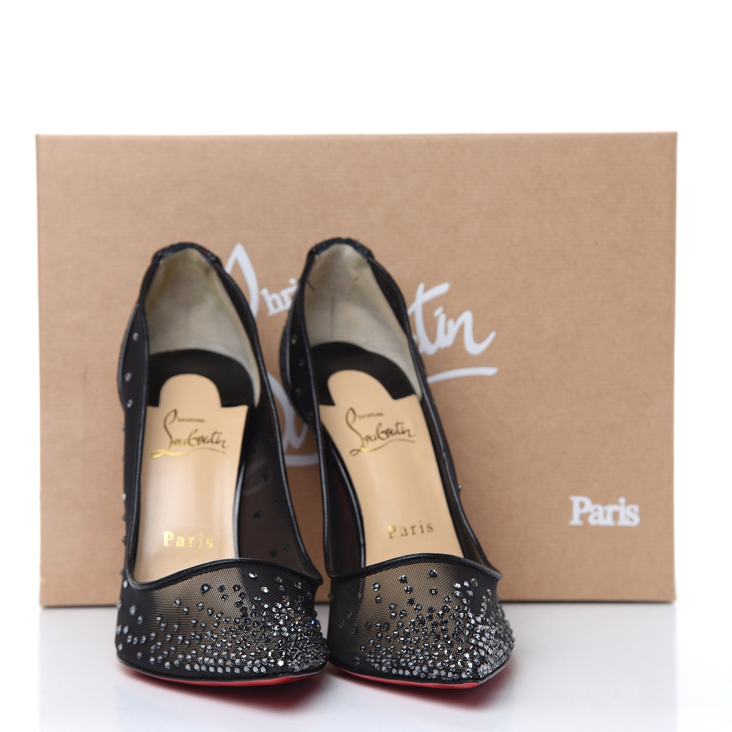 Rete Glitter Mini Specchio Strass Follies 100 Pumps 39 Black