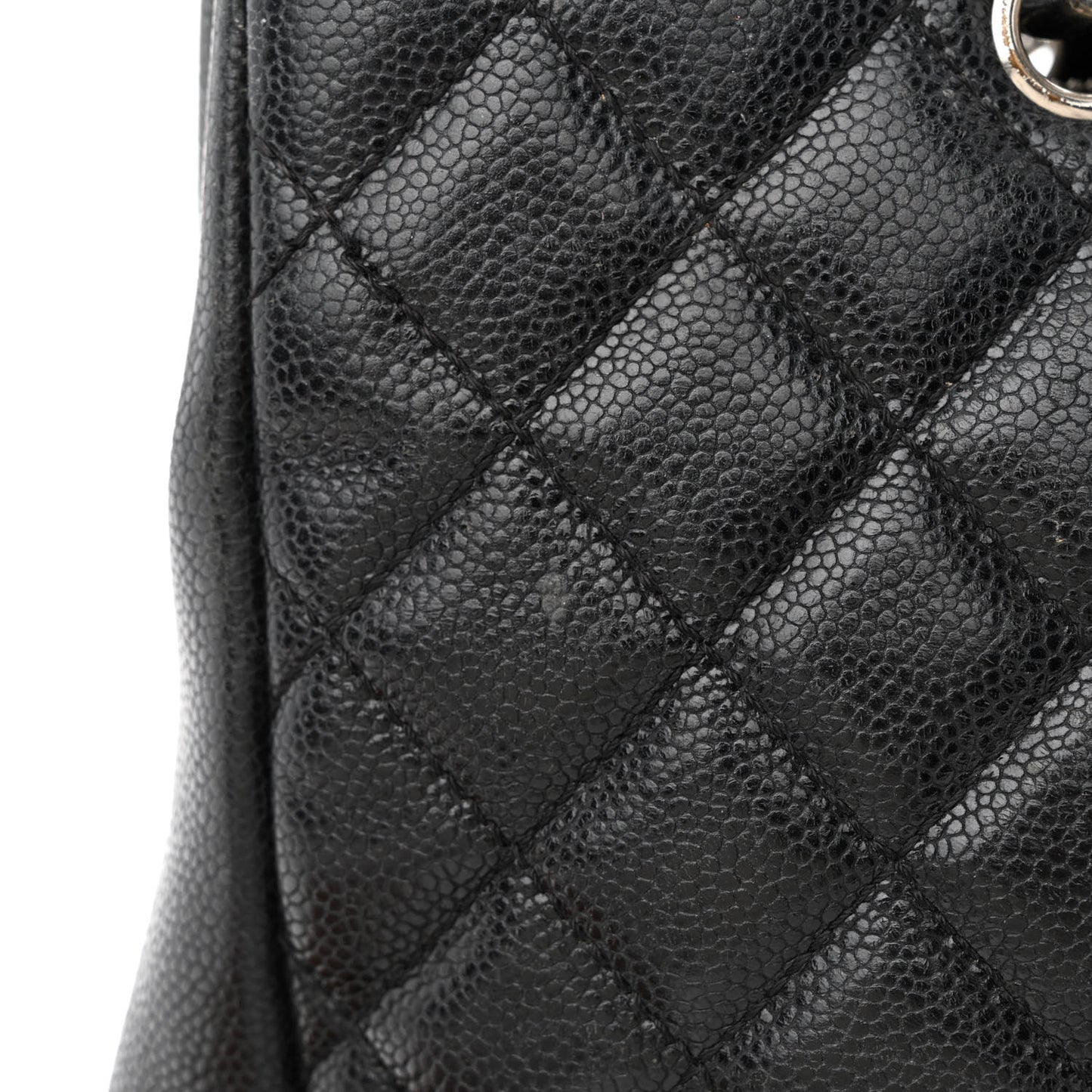 Caviar Quilted Grand Shopping Tote GST Black