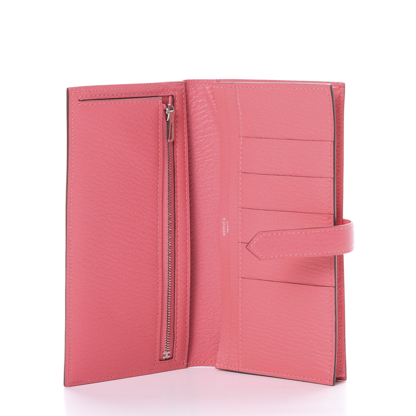 Chevre Mysore Bearn Gusset Wallet Rose Lipstick
