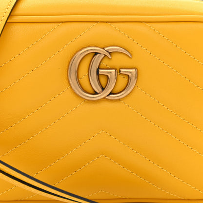 Gucci Calfskin Matelasse Mini GG Marmont Chain Shoulder Bag Stone Topaz 8 of 10