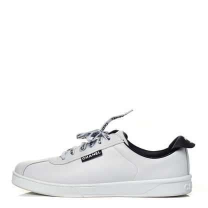 Chanel Calfskin CC Womens Sneakers 41 White 1 of 10