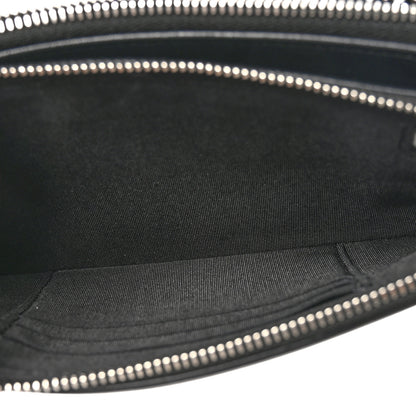 Chanel Sequin Lambskin Summer Night Clutch With Chain  Black Silver 5 of 11