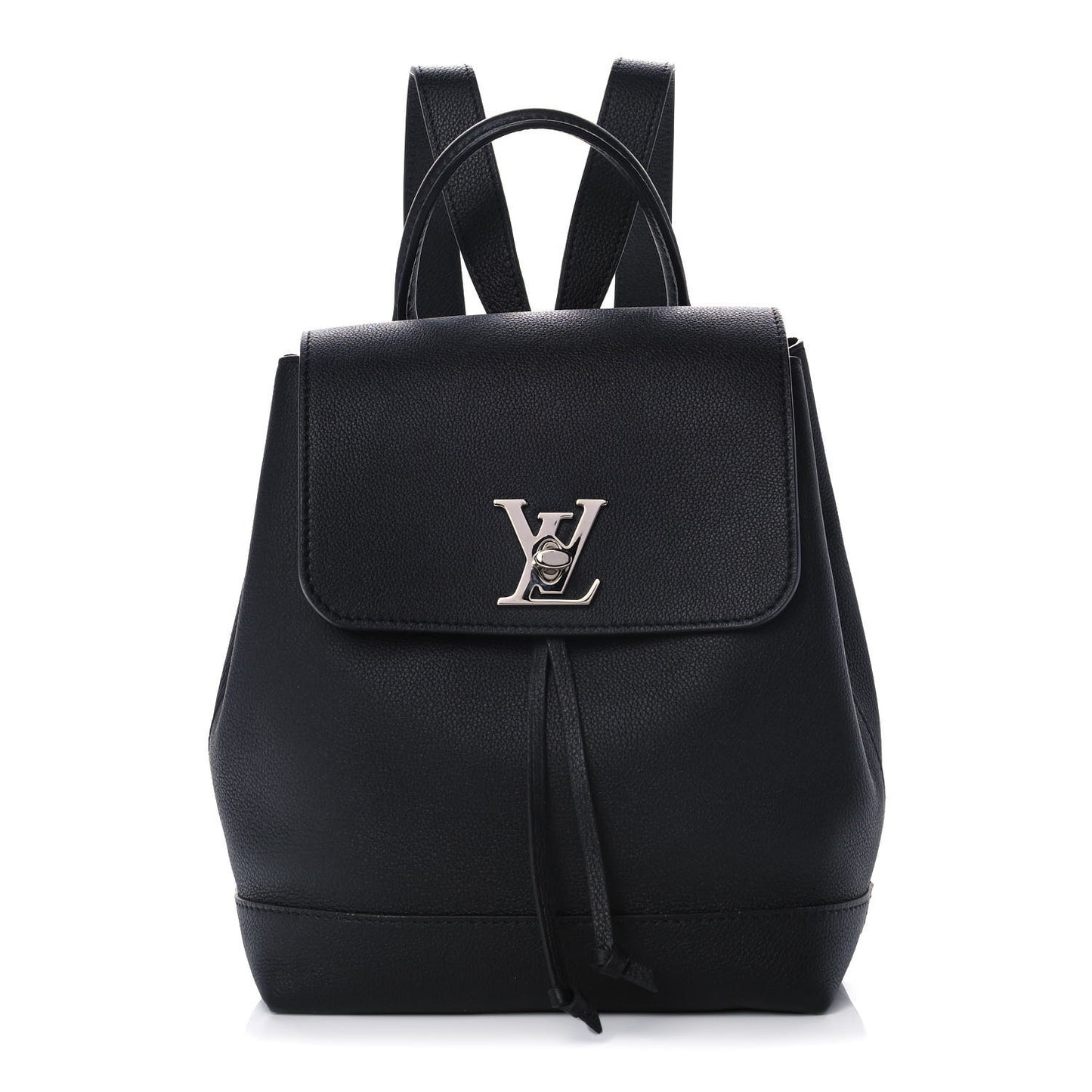 Calfskin Lockme Backpack Black