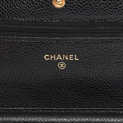 Chanel Caviar Quilted Wallet On Chain WOC Black 6 of 13