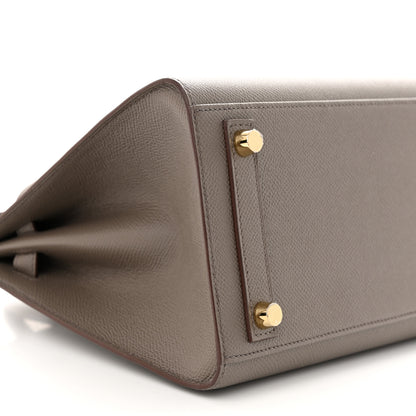 Hermes Epsom Birkin Sellier 25 Etain 9 of 11