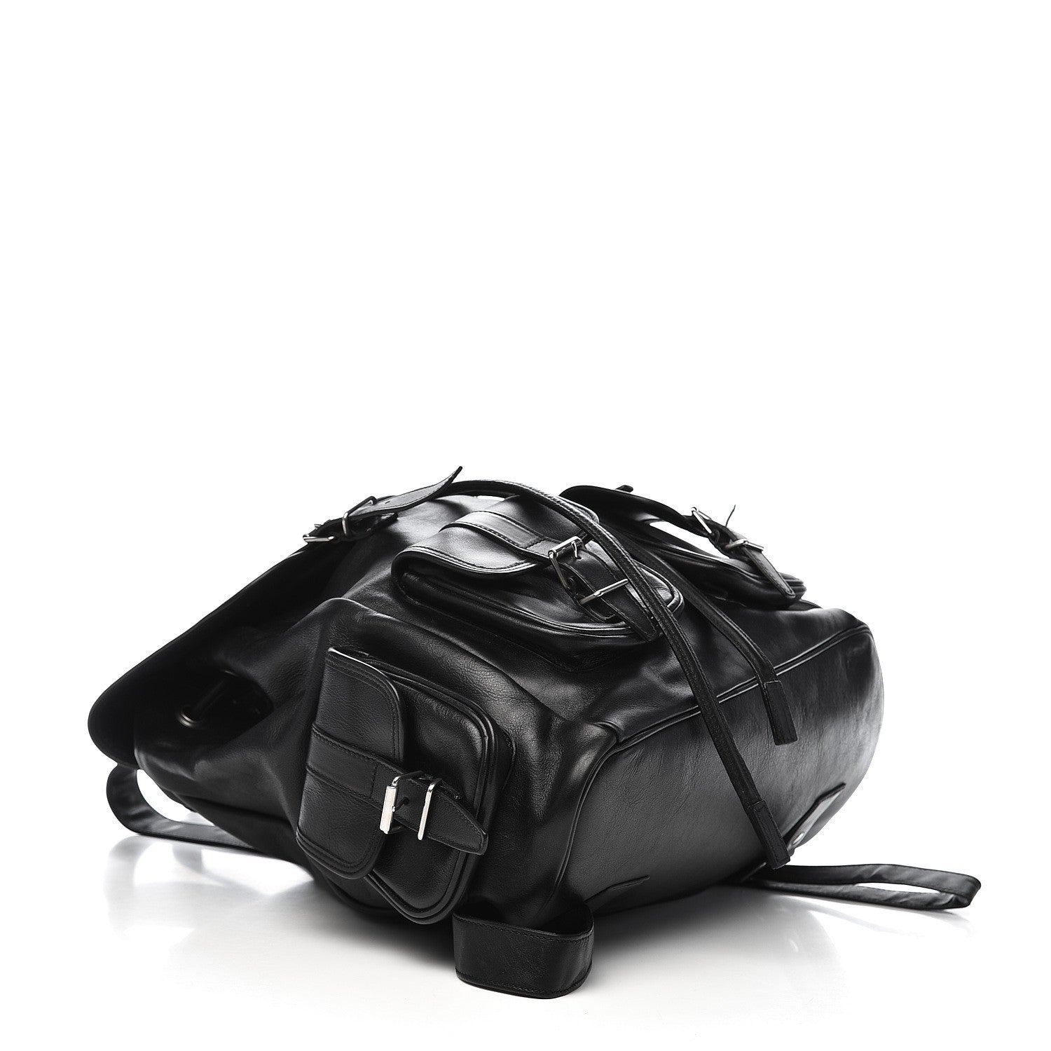 Saint Laurent Smooth Calfskin Roc Sack Backpack Black 4 of 15