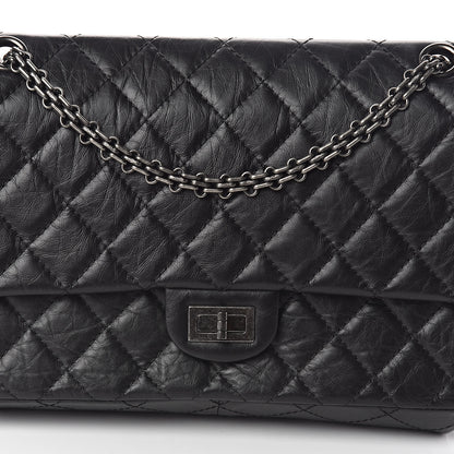 Chanel Aged Calfskin Quilted 2.55 Reissue 226 Flap Black 8 of 11