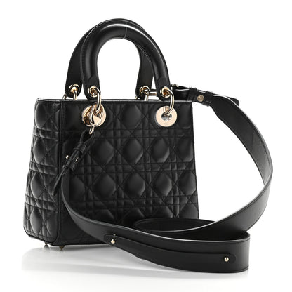 Christian Dior Lambskin Cannage Small My ABCDior Lady Dior Black 3 of 9