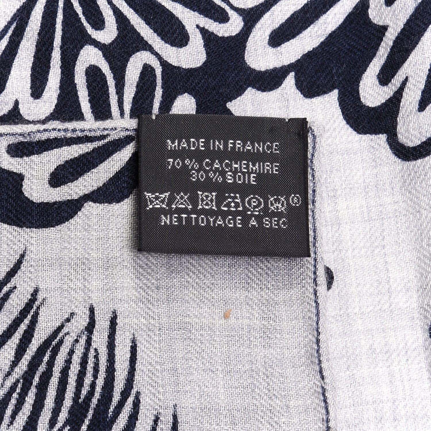 Hermes Cashmere Silk The Three Graces Shawl 140 Gris Chine Caban 8 of 8
