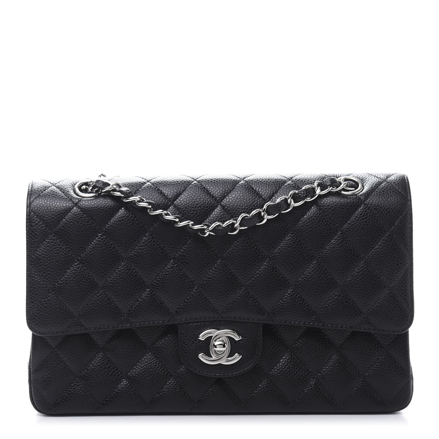 Chanel Caviar Quilted Medium Double Flap Black 1 of 11
