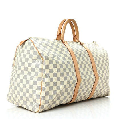 Louis Vuitton Damier Azur Keepall 50 3 of 15