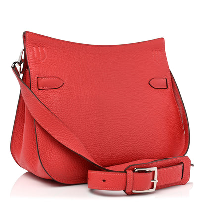 Hermes Taurillon Clemence Jypsiere 28 Rouge Pivoine 2 of 11