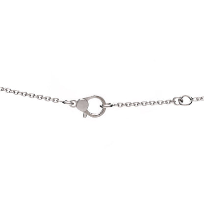 Hermes 18K White Gold Diamond Finesse Pendant Necklace 5 of 6
