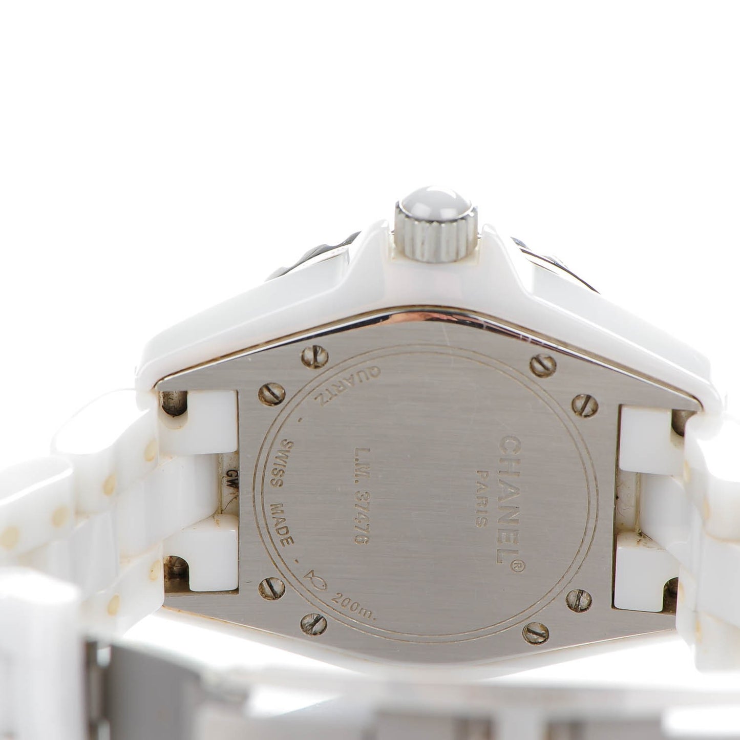 Stainless Steel Ceramic 33mm J12 Quartz Watch White