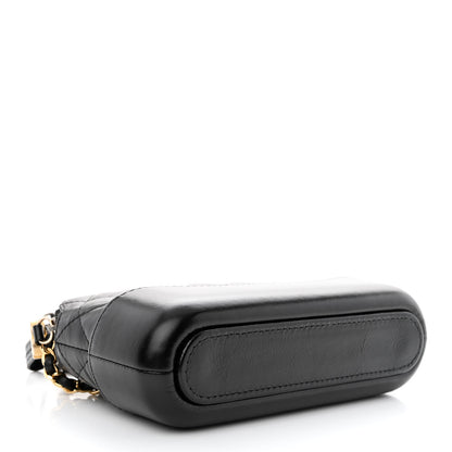 Chanel Aged Calfskin Quilted Small Gabrielle Clutch With Chain Black 4 of 11