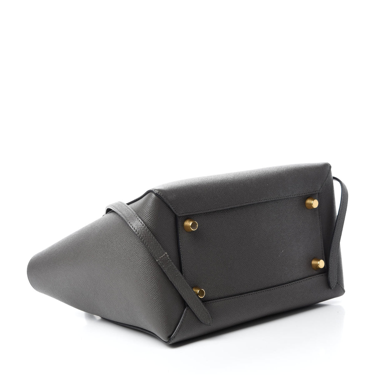 Grained Calfskin Mini Belt Bag Grey