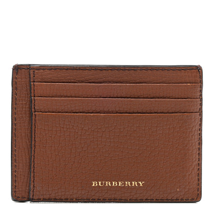 Burberry Vintage Check Money Clip Card Case Brown 1 of 7