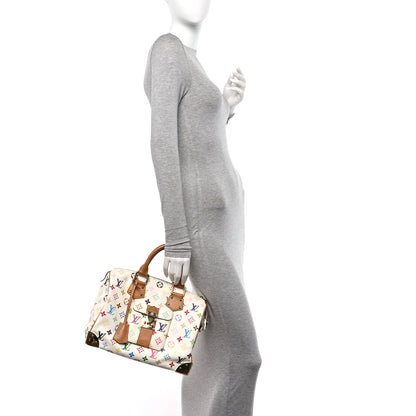 Louis Vuitton Monogram Multicolor Speedy 30 White 2 of 12