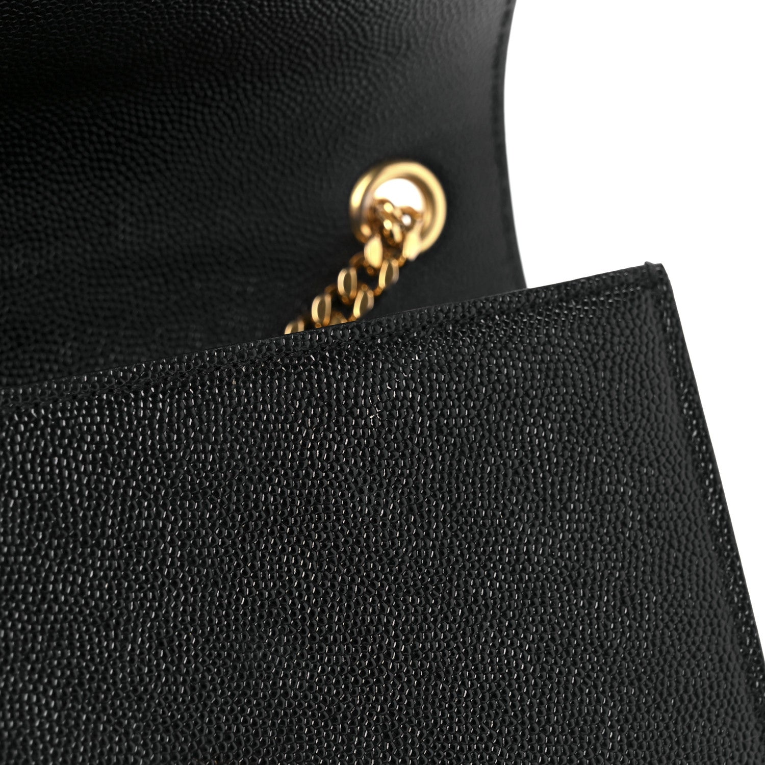 Saint Laurent Grain De Poudre Small Monogram Kate Satchel Black 13 of 14