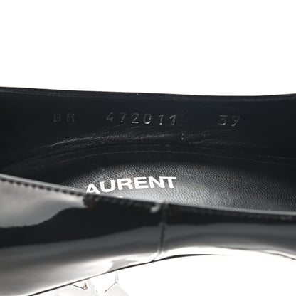 Saint Laurent Patent Opyum 110 Pumps 39 Black Silver 8 of 10