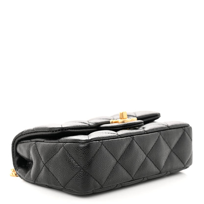 Chanel Caviar Quilted Mini Sweetheart Rectangular Flap Black 4 of 11