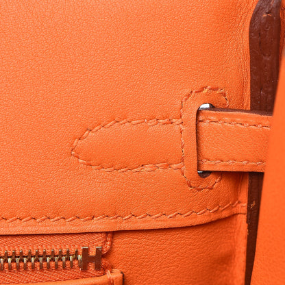 Hermes Swift Birkin 25 Orange 10 of 30