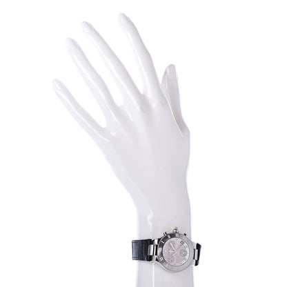 Cartier Stainless Steel Alligator 32mm Must 21 Chronoscaph Quartz Watch Pink 2 of 8