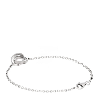 Cartier 18K White Gold Interlocking LOVE Bracelet 2 of 5